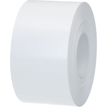 Vågetikett Linerless 58mmx80m Permanent Vit Ø40mm