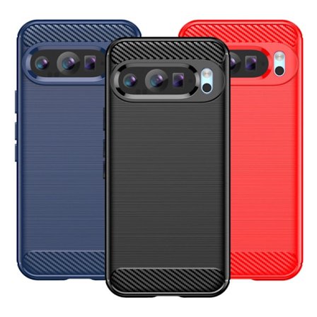 SKALO Google Pixel 9 Pro XL Armor Carbon Stødsikker TPU-cover - Vælg farve