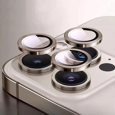 3 st Metallring Linsskydd Glas kompatibelt iPhone 16 Pro Max 15pro Bakre Linsskydd Lock kompatibelt iPhone 16pro Max Skal