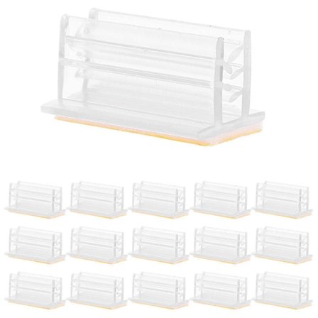 50 stk. selvklæbende skilteholdere Mini nyseskærmspaneler Holdere Beskyttelsesskilteholder til kort Kvitteringer Fotos