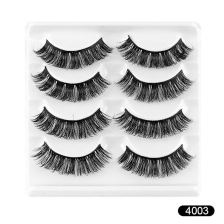 4 par lösögonfransar Russian Strip Lashes 4003 4003