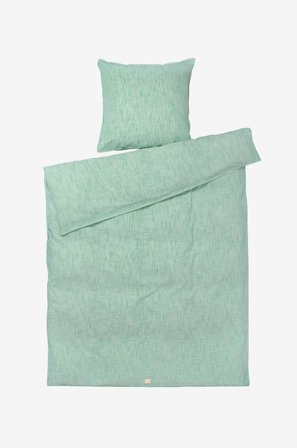 Juna - Pussilakanasetti Monochrome Lines 140x220 cm NO - Vihreä - Pussilakanasetit - 140X220 - - Homeroom