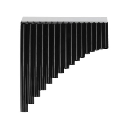 Panflöjt C-dur med bärväska i kartong för barn vuxna nybörjare lärare svart 16 rör