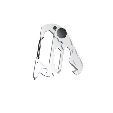 Multifunktionsværktøj nøglering Karabinnøgle og flaskeåbner til udendørs