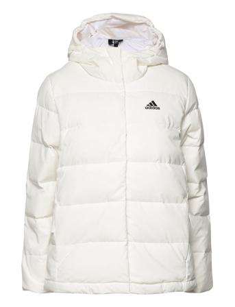 Helionic Hooded Down Jacket Foret Jakke Creme Adidas Performance