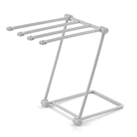 Sammenleggbart tørkestativ, plassbesparende innendørs klesvaskorganisator med multikrokhenger for håndklær og klær