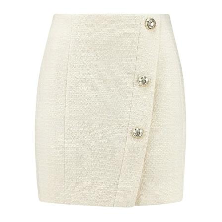 Nikkie Short Roks , Beige , Dames , Maat: L Korte rokken