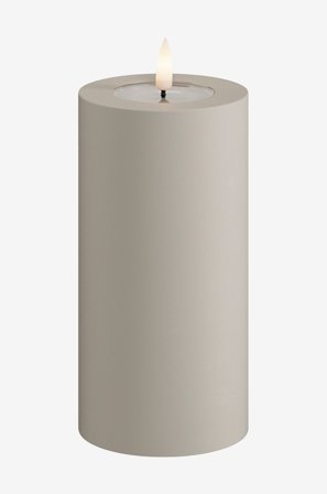 DeluxeHomeart - LED utendørs bloklys 7,5x15 cm - Beige - Dekorbelysning - Fra Homeroom