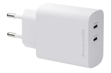 DBRAMANTE1928 EU Wall Chrg-2xUSB-C 45W-WHT