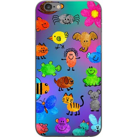 Yhteensopiva Puhelinkuori Apple iPhone 6 Plus Little Scribble Friends