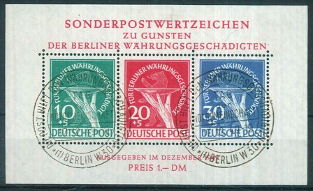 Tyskland/Berlin 1949 - MICHEL Blok 1 - Stemplet