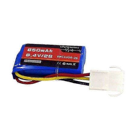 Li-akku 6,4 V 2S 650 mAh Luokitus EL4.5-3P Naarasliitin P-TO-R RC-ajoneuvoille [DB] A-akku