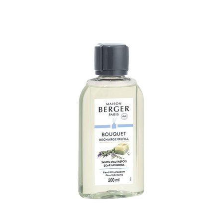 Maison Berger Paris Bouquet Parfumé Ricarica per Diffusore Savon d'Autrefois 200ml - Profumo per Diffusore