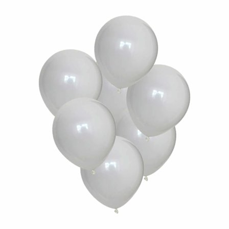 100-pack Vita Ballonger 26cm Latex Fest Födelsedag
