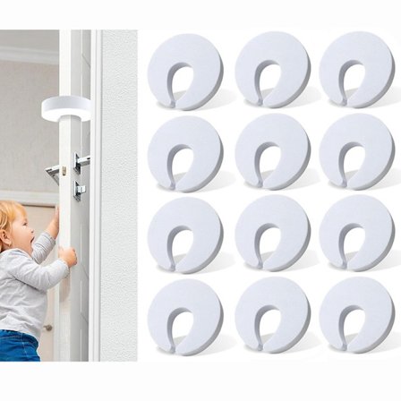 12 stk. dørstoppere, dørstopper, børnesikring, fingerklembeskyttelse