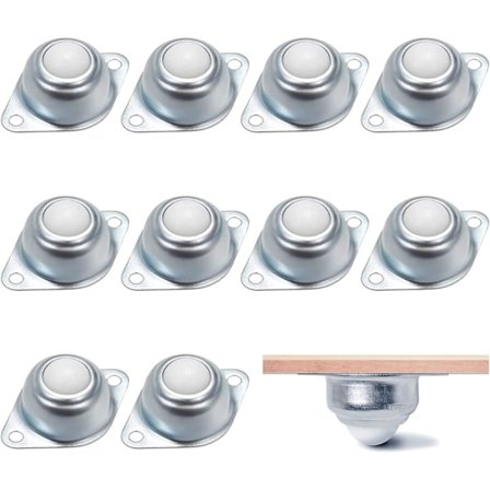 Nylon Kuglelejer 10stk Universelle Stålkuglelejer Hjul Støbte Nylonhjul Møbelkuglelejer