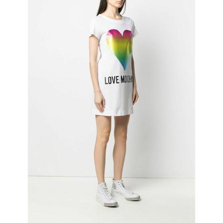 Love Moschino White Kjole Hvid, Dame