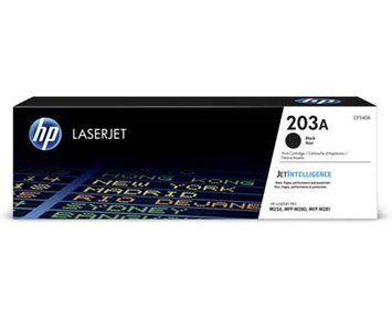 HP-LaserJet 203A black toner-HP 203A Svart Lasertoner (CF540A)-Printing ink, toner & paper-Toner til printer