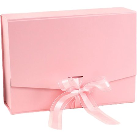 Magnetisk Gaveeske 26*19*8cm Emballasjeeske med Bånd Dekorativ Eske med Lokk Gaveesker i Papir Rektangulær Gaveoppbevaringseske