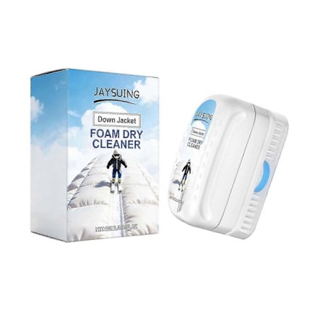 Dunskjortsrengöringsskum, Portabelt fläckborttagningsmedel, Sköljningsfri rengöringslösning, Borsthuvud för tygvård, Mångsidig vinterklädsel Sta[YJD]
