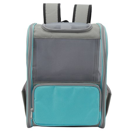 Pet Carrier Rygsæk Åndbar Kat Hund Bærer Rygsæk Pet Rygsæk Taske til Vandreture Rejser Udendørs Hold Kæledyr Op til 7,5 kg Blå