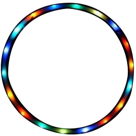 LED Farverig Hula Hoop, Lys Skiftende Hoop Lys Op LED Hoops Til Børn Og Voksne [DmS]