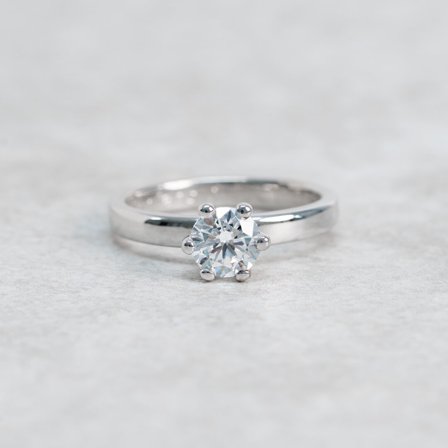 Renfana, 18K Weißgold : Diamanten - Laborgezüchtet, Karat - 1.00 kt