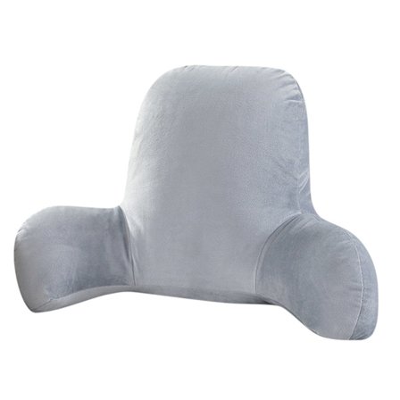 Läs Kudde med Stödarmar, Ergonomisk Design Ryggstöd Kudde för Att Sitta Upp i Sängen, Super Bekväm Lounge Kudde med Strimlad Memory Foam