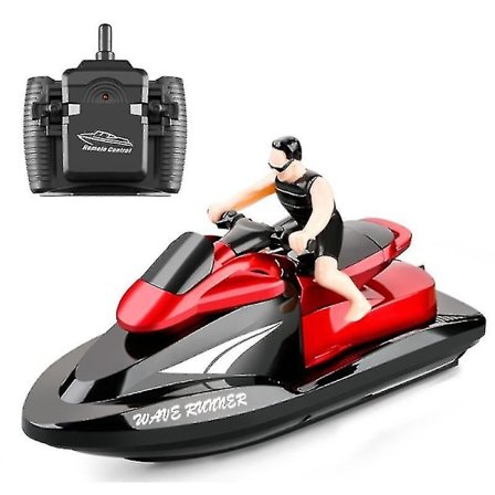 Jule Rc Jet Ski Rc Motorbåd Høj Hastighed Fjernbetjeningsbåd Kompatibel med Pools Søer 2.4ghz Vandtæt Legetøj Kompatibel med Børn Zszjb53