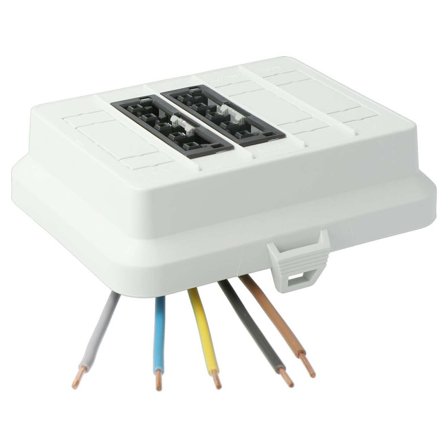 Rutab 7710 Lock för kraft, svart 2xWago 5-pol, Installationsmaterial