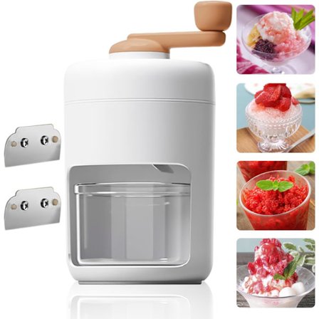 Manual Ice Crusher, Ice Machine with Container, Ice Maker