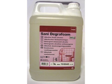 Taski Sanitetsrengöring Sani Degrafoam W8d 5l - Lyreco - Städ och hygien > Rengöringsmedel > Sanitetsrent