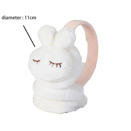 Gaver til gutter og jenter Ørevarmere Barn Justerbare ørevarmere Ørevarmer med (hvit)_Julegave