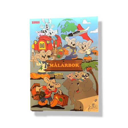 Malebok med dyr mus elefant gris panda fly