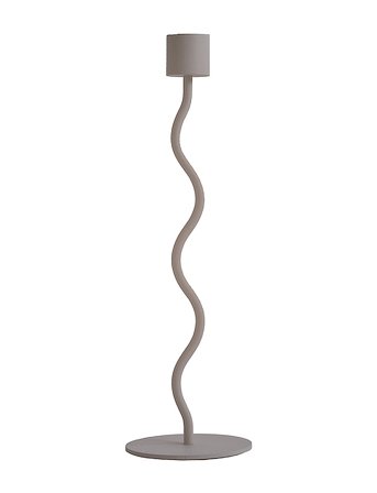 Cooee Design Curved Candlestick - Beige - H26CM