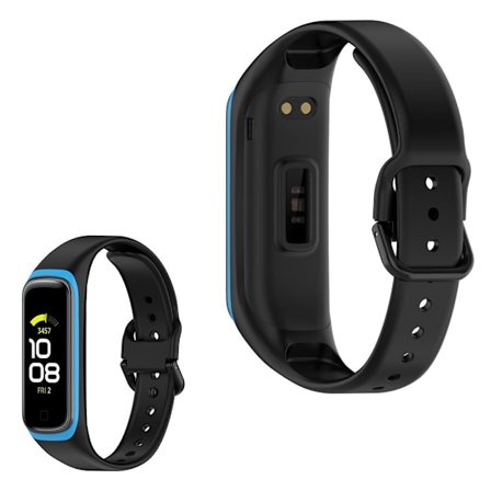 Samsung Galaxy Fit 2 bi-color silicone watch band - Black / Blue