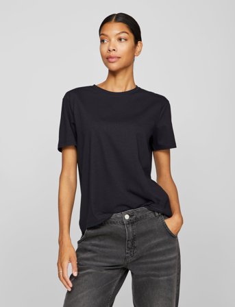 Vila Vinora S/S T-Shirt - Noos - Black - S