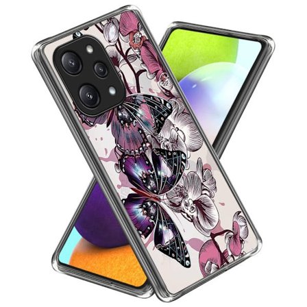 Deco Xiaomi Redmi 12 cover - Lilla Sommerfugle