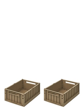 Liewood Weston Storage Box M 2-Pack - Beige - ONE SIZE