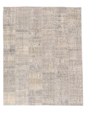 Patchwork Vloerkleed 200X246 Oranje/Beige Wol, Turkije