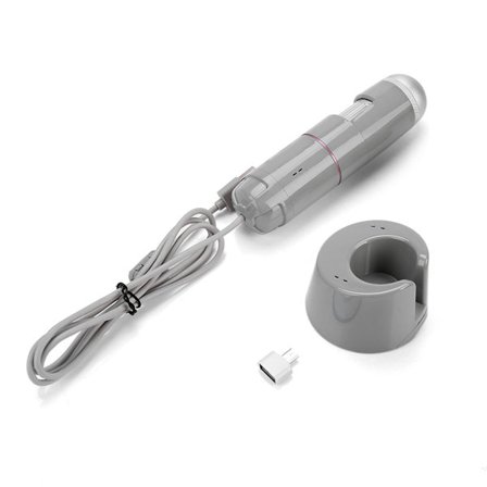 USB OTG Hår Scalp Detektor Digitalt Mikroskop Hudanalysator 200MP Kamera 5‐200X Forstørrelse