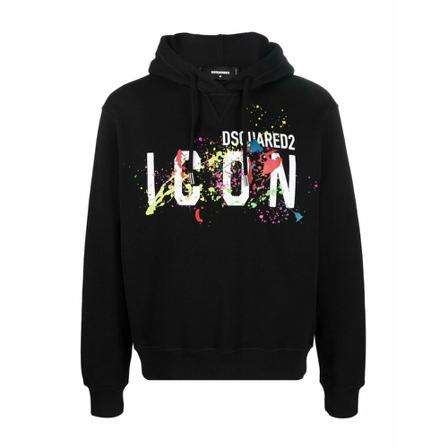 Dsquared2, Hoodies Czarny, Mężczyzna, Rozmiar: M