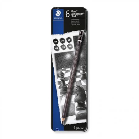 Staedtler Mars Lumograph Black 6-set