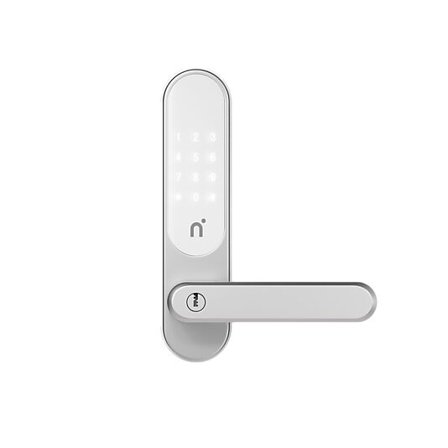 NIMLY Touch Dørlås Sølv/Hvit