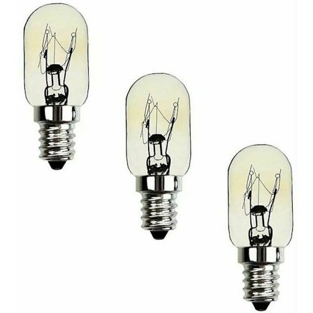 Køleskabspære 15W E12, SES Symaskine Glødepære E12 Sokkel Varm Hvid 2700K 220V Køleskabspære til Fryser, Symaskine (Pakke [DB]