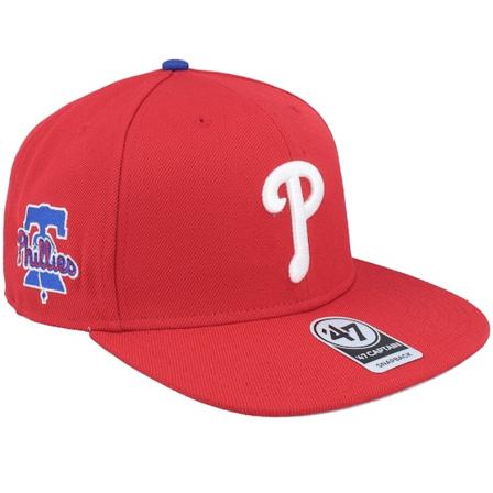 47 Brand - Philadelphia Phillies Replica Sure Shot Captain Red Snapback Snapback Red Cap - MLB @ Hatstore