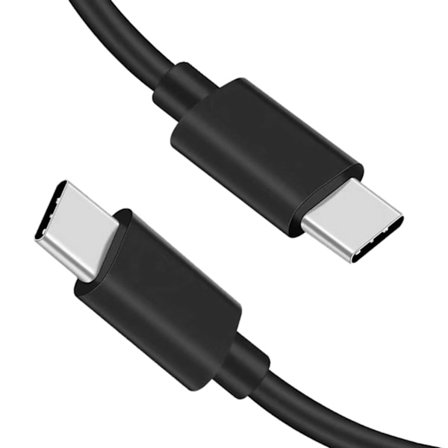 2m USB-C Opladningskabel Hurtig opladning 3A 60W Type-C Black