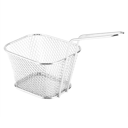 Mini Stek Korg i Rostfritt Stål - Perfekt Matpresentation och Verktyg för Potatislagning