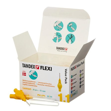 Tandex FLEXI Mellemrumsbørste Lemon, Medicin & Pleje, Mund & Tandpleje, Tandstikker