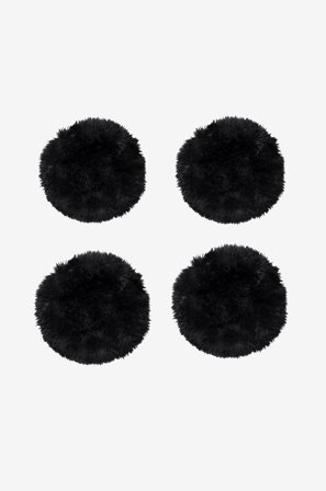 Skinnwille - Sittdyna Gently 4-pack - Svart - Sittkuddar & stolsdynor - 34 - Från Homeroom